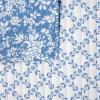imageMARTHA STEWART 100 Cotton 2 Piece Reversible Quilt Set Washed Percale Light BlueWhite 1 Quilt 1 Std Sham Soft and Breathable Lightweight Ditsy Floral Printed Bedspread Twin SizeFloral Blue