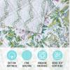 imageMARTHA STEWART 100 Cotton 2 Piece Reversible Quilt Set Washed Percale Light BlueWhite 1 Quilt 1 Std Sham Soft and Breathable Lightweight Ditsy Floral Printed Bedspread Twin SizeScret Garden Floral