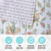 imageMARTHA STEWART 100 Cotton 2 Piece Reversible Quilt Set Washed Percale Light BlueWhite 1 Quilt 1 Std Sham Soft and Breathable Lightweight Ditsy Floral Printed Bedspread Twin SizeBethany Jacobean