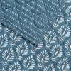 imageMARTHA STEWART 100 Cotton 2 Piece Reversible Quilt Set Washed Percale Light BlueWhite 1 Quilt 1 Std Sham Soft and Breathable Lightweight Ditsy Floral Printed Bedspread Twin SizeBlock Print Blue