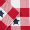 imageMARTHA STEWART Americana Star Gingham Plaid Indoor Placemat 4Pack Set Reversible Patriotic USA America Decor RedWhiteBlue 14quotx72quot