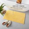 imageMARTHA STEWART Drylon Microfiber Bath Rug  1 Piece Ultra Soft Plush NonSlip Thick Washable Bathroom Rugs Home Decor Accessories Household Essentials Small Bath Mat 17quot x 24quot Navy BlueYellow