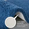 imageMARTHA STEWART Drylon Microfiber Bath Rug  1 Piece Ultra Soft Plush NonSlip Thick Washable Bathroom Rugs Home Decor Accessories Household Essentials Small Bath Mat 17quot x 24quot Navy BlueNavy Blue