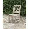 imageMARTHA STEWART by POLYWOOD Chinoiserie Dining Side Chair in SandSlate Grey
