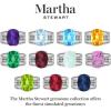 imageMartha Stewart 10 14 Carat Cushion Cut Gemstone Hidden Halo Ring with Lab Grown Diamonds in Sterling Silver Choose Your GemstonePink Sapphire