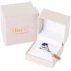 imageMartha Stewart 10 14 Carat Cushion Cut Gemstone Ring with Lab Grown Diamonds in Sterling Silver Choose Your GemstoneAmethyst