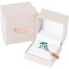 imageMartha Stewart 10 14 Carat Emerald Cut Gemstone Ring with Lab Grown Diamonds in Sterling Silver Choose Your GemstoneEmerald