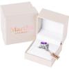 imageMartha Stewart 10 14 Carat Oval Shape Gemstone Ring with Lab Grown Diamonds in Sterling Silver ChoAmethyst