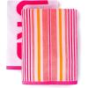 imageMartha Stewart 100 Cotton Bath Towels Set of 6 Piece 2 Bath Towels 2 Hand Towels 2 Washcloths Quick Dry Towels Soft ampamp Absorbent Bathroom Essentials BeigeX Coral Pink