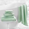 imageMartha Stewart 100 Cotton Bath Towels Set of 6 Piece 2 Bath Towels 2 Hand Towels 2 Washcloths Quick Dry Towels Soft ampamp Absorbent Bathroom Essentials BeigeMint Green
