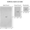 imageMartha Stewart 100 Cotton Bath Towels Set of 6 Piece 2 Bath Towels 2 Hand Towels 2 Washcloths Quick Dry Towels Soft ampamp Absorbent Bathroom Essentials BeigeLight Gray