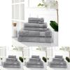 imageMartha Stewart 100 Cotton Bath Towels Set of 6 Piece 2 Bath Towels 2 Hand Towels 2 Washcloths Quick Dry Towels Soft ampamp Absorbent Bathroom Essentials BeigeDark Gray