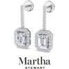 imageMartha Stewart 2 12 Carat Lab Grown Diamond Drop Earrings In 14K Gold Emerald Cut Lab Grown Diamond Earringswhitegold