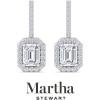 imageMartha Stewart 2 12 Carat Lab Grown Diamond Drop Earrings In 14K Gold Emerald Cut Lab Grown Diamond Earringswhitegold