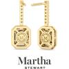 imageMartha Stewart 2 12 Carat Lab Grown Diamond Drop Earrings In 14K Gold Emerald Cut Lab Grown Diamond Earringsyellowgold