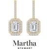 imageMartha Stewart 2 12 Carat Lab Grown Diamond Drop Earrings In 14K Gold Emerald Cut Lab Grown Diamond Earringsyellowgold