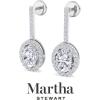 imageMartha Stewart 2 12 Carat Lab Grown Diamond Drop Earrings In 14K Gold Oval Shape Lab Grown Diamond Earringswhitegold