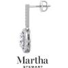 imageMartha Stewart 2 12 Carat Lab Grown Diamond Drop Earrings In 14K Gold Oval Shape Lab Grown Diamond Earringswhitegold