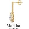 imageMartha Stewart 2 12 Carat Lab Grown Diamond Drop Earrings In 14K Gold Oval Shape Lab Grown Diamond Earringsyellowgold