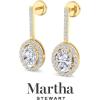 imageMartha Stewart 2 12 Carat Lab Grown Diamond Drop Earrings In 14K Gold Oval Shape Lab Grown Diamond Earringsyellowgold