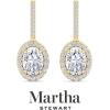 imageMartha Stewart 2 12 Carat Lab Grown Diamond Drop Earrings In 14K Gold Oval Shape Lab Grown Diamond Earringsyellowgold