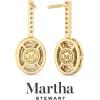 imageMartha Stewart 2 12 Carat Lab Grown Diamond Drop Earrings In 14K Gold Oval Shape Lab Grown Diamond Earringsyellowgold