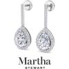 imageMartha Stewart 2 12 Carat Lab Grown Diamond Drop Earrings In 14K Gold Pear Shape Lab Grown Diamond Earringswhitegold