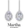 imageMartha Stewart 2 12 Carat Lab Grown Diamond Drop Earrings In 14K Gold Pear Shape Lab Grown Diamond Earringswhitegold