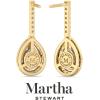 imageMartha Stewart 2 12 Carat Lab Grown Diamond Drop Earrings In 14K Gold Pear Shape Lab Grown Diamond Earringsyellowgold