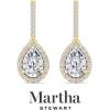 imageMartha Stewart 2 12 Carat Lab Grown Diamond Drop Earrings In 14K Gold Pear Shape Lab Grown Diamond Earringsyellowgold