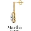 imageMartha Stewart 2 12 Carat Lab Grown Diamond Drop Earrings In 14K Gold Pear Shape Lab Grown Diamond Earringsyellowgold