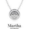 imageMartha Stewart 2 14 Carat Lab Grown Diamond Halo Necklace In 14 Karat Gold Lab Grown Diamond Necklace For Womenwhitegold