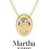 imageMartha Stewart 2 14 Carat Lab Grown Diamond Halo Necklace In 14 Karat Gold Lab Grown Diamond Necklace For Womenyellowgold