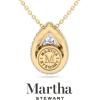 imageMartha Stewart 2 14 Carat Lab Grown Diamond Halo Necklace In 14 Karat Gold Lab Grown Diamond Necklace For Womenyellowgold