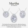 imageMartha Stewart 2 14 Carat Lab Grown Diamond Halo Necklace In 14 Karat Gold Lab Grown Diamond Necklace For Womenyellowgold