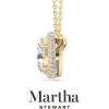 imageMartha Stewart 2 14 Carat Lab Grown Diamond Halo Necklace In 14 Karat Gold Lab Grown Diamond Necklace For Womenyellowgold