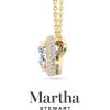 imageMartha Stewart 2 14 Carat Lab Grown Diamond Halo Necklace In 14 Karat Gold Lab Grown Diamond Necklace For Womenyellowgold