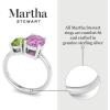 imageMartha Stewart 2 34 Carat Two Stone Gemstone Ring For Women in Sterling Silver Gemstone Jewelry For WomenOption 1