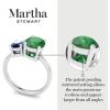 imageMartha Stewart 2 34 Carat Two Stone Gemstone Ring For Women in Sterling Silver Gemstone Jewelry For WomenOption 2