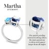 imageMartha Stewart 2 34 Carat Two Stone Gemstone Ring For Women in Sterling Silver Gemstone Jewelry For WomenOption 3