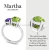 imageMartha Stewart 2 34 Carat Two Stone Gemstone Ring For Women in Sterling Silver Gemstone Jewelry For WomenOption 4