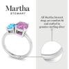 imageMartha Stewart 2 34 Carat Two Stone Gemstone Ring For Women in Sterling Silver Gemstone Jewelry For WomenOption 5