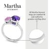 imageMartha Stewart 2 34 Carat Two Stone Gemstone Ring For Women in Sterling Silver Gemstone Jewelry For WomenOption 6