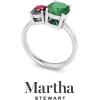 imageMartha Stewart 2 34 Carat Two Stone Gemstone Ring For Women in Sterling Silver Gemstone Jewelry For WomenOption 7