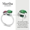 imageMartha Stewart 2 34 Carat Two Stone Gemstone Ring For Women in Sterling Silver Gemstone Jewelry For WomenOption 7