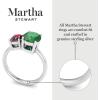 imageMartha Stewart 2 34 Carat Two Stone Gemstone Ring For Women in Sterling Silver Gemstone Jewelry For WomenOption 7