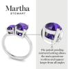 imageMartha Stewart 2 34 Carat Two Stone Gemstone Ring For Women in Sterling Silver Gemstone Jewelry For WomenOption 8