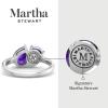 imageMartha Stewart 2 Carat Two Stone Gemstone Ring For Women in Sterling Silver Gemstone Jewelry For WomenOption 1