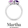 imageMartha Stewart 2 Carat Two Stone Gemstone Ring For Women in Sterling Silver Gemstone Jewelry For WomenOption 1