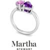 imageMartha Stewart 2 Carat Two Stone Gemstone Ring For Women in Sterling Silver Gemstone Jewelry For WomenOption 1